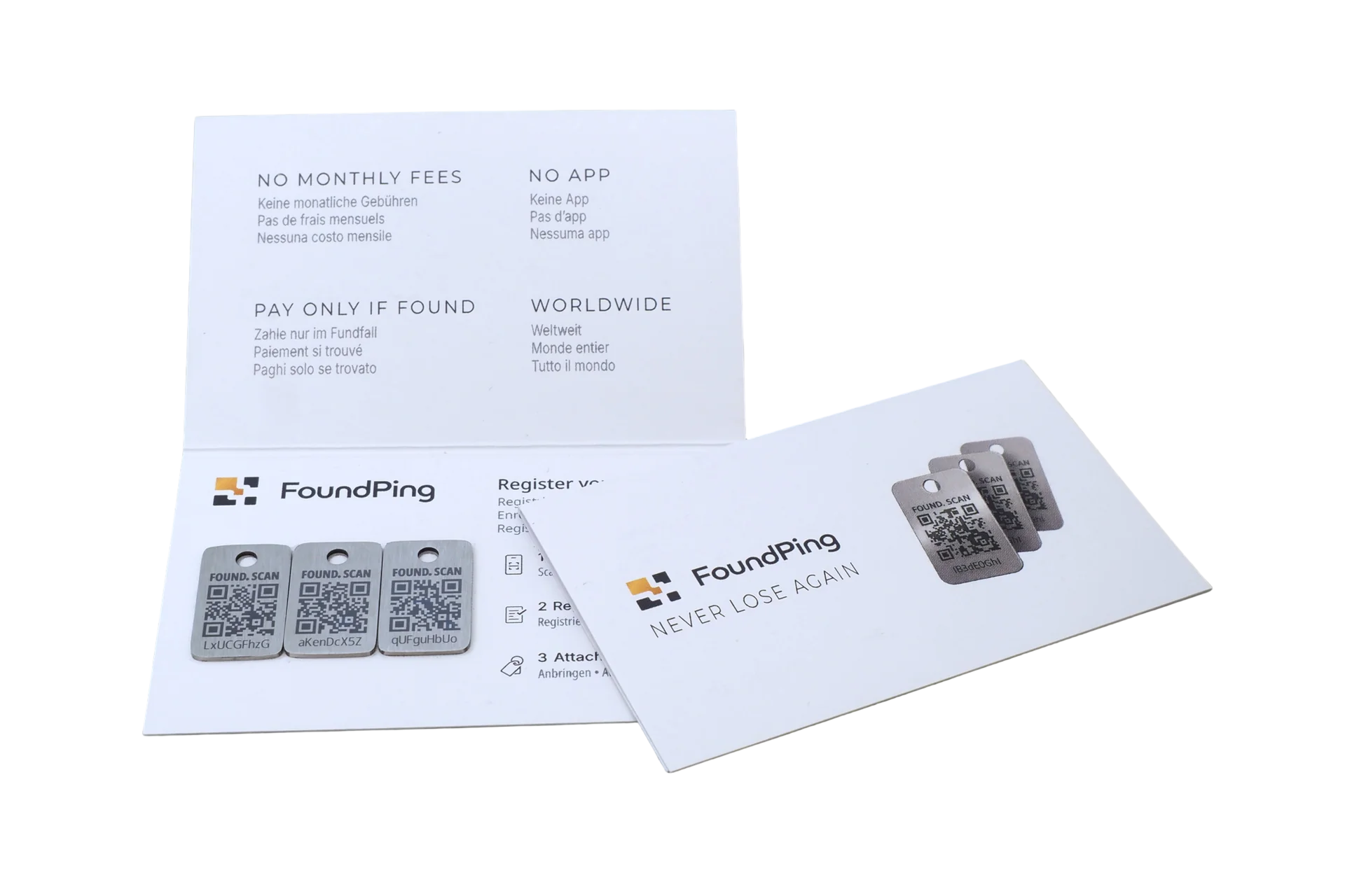 Fundlabels auch ideal als Geschenk